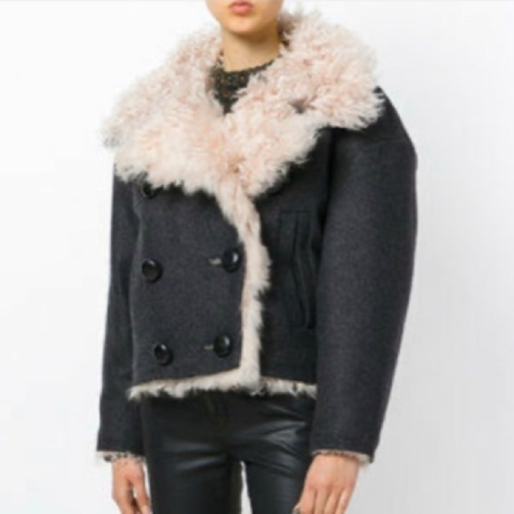 Isabel Marant Berit Shearling Lined pea coat. - Picture 1 of 12